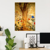 Redon - Boeddha in zijn jeugd Poster (Thuiskantoor)