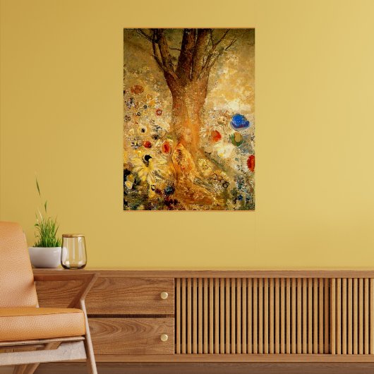 Redon - Boeddha in zijn jeugd Poster (Woonkamer 2)