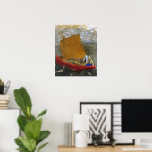Redon - De gele Sail Poster (Thuiskantoor)