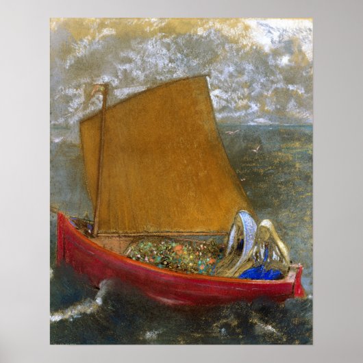 Redon - De gele Sail Poster (Voorkant)