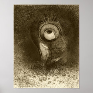 Redon - eerste zicht in bloem 1883 poster