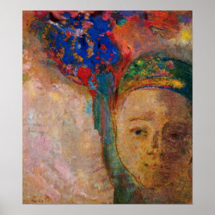 Redon - Gedachte 1905 Poster