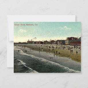 Redondo Beach CA, Badplaats 1910s Briefkaart