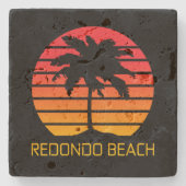 Redondo Beach California Stenen Onderzetter (Voorkant)