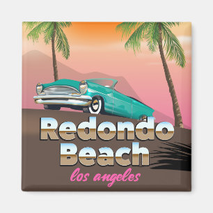 Redondo Beach LA-reisposter Magneet