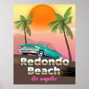 Redondo Beach LA-reisposter Poster