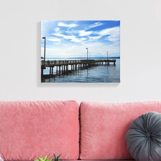 Redondo fishing dock canvas afdruk (Insitu (Woonkamer))