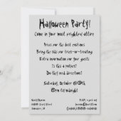 Redon's Smiling Spider Halloween Party Invitation (Dos)