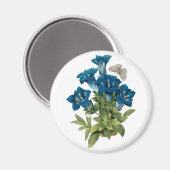 Redoute Blue Flower Magnet (Recto/Verso)