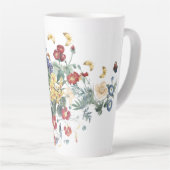 Redoute Butterfly Garden Flower Latte Mok (Rechterhoek)