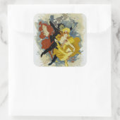 Redoute des Etudiants Vierkante Sticker (Tas)