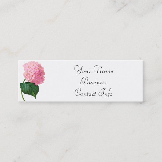 Redoute Hydrangea Cartes de visite personnalisés (Devant)
