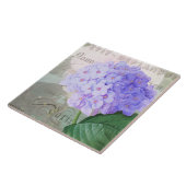 Redoute Hydrangea French Accent Ceramic Tile Tegeltje (Zijkant)