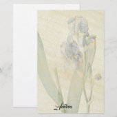 Redoute Iris Flowers leest roestpapierbakkerij Briefpapier (Voorkant / Achterkant)