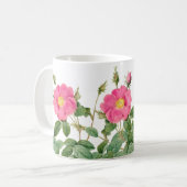 Redoute Mug de café Rose rose sauvage (Devant gauche)