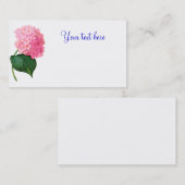 Redoute Pink Hydrangea Cartes de visite (Devant / Derrière)
