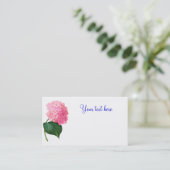Redoute Pink Hydrangea Cartes de visite (Debout devant)