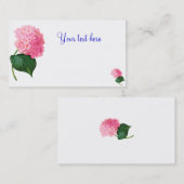 Redoute Pink Hydrangea Cartes de visite (Devant / Derrière)