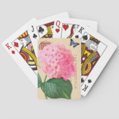 Redoute Pink Hydrangea Franse speelkaartjes voor h Speelkaarten (Achterkant)