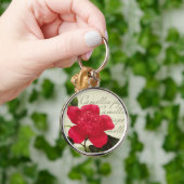 Redoute Red Camellia Sleutelhanger voor botanische (Hand)