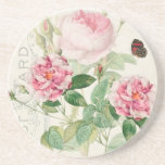 Redoute Roses roses Fleurs Dessous de verre de grè<br><div class="desc">Un de ces types !</div>