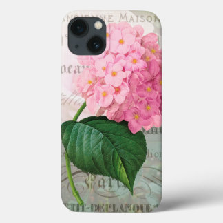 Redoute Roze Hydrangea iPad-luchttas iPhone 13 Hoesje