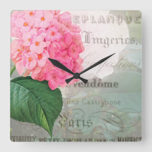Redoute Shabby Franse Accent Clock Vierkante Klok