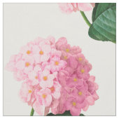 Redoute Tissu de coton peint rose Hydrangeas (Fermer)