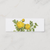 Redoute Yellow Roses Cartes de visite personnalisé (Dos)