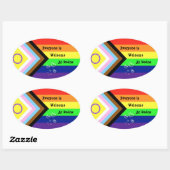 Redox Pride Oval Sticker (Vel)