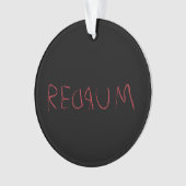 Redrum Ornament (voorkant)
