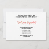 Red's Eats Lobster Shack verjaardagsuitnodiging (Achterkant)