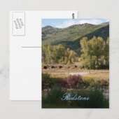 Redstone, Colorado en Carte postale de fin d'été (Devant / Derrière)