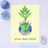 ReDuce gebruiken Recyclen Flyer (Enkel)