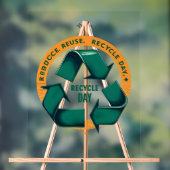 Reduce Reuse Recycle Eco Tee Acryl Bord (Neutraal)