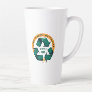Reduce Reuse Recycle Eco Tee Latte Mok