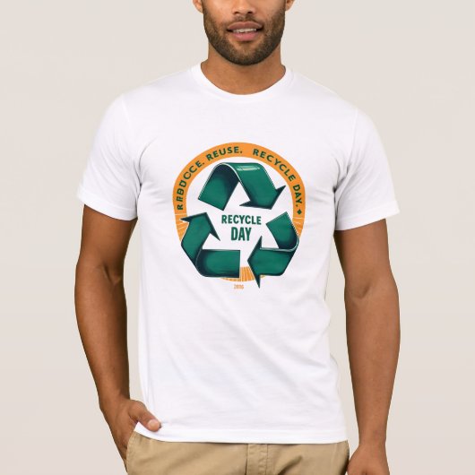 Reduce Reuse Recycle Eco Tee T-shirt (Voorkant)