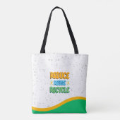 Reduce Reuse Recycle Eco Tote Bag (Dos)