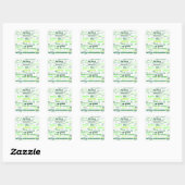 Reduce, Reuse, Recycle Word Cloud Vierkante Sticker (Vel)