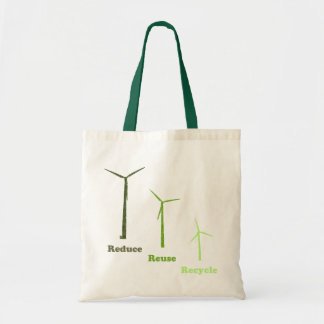 Reduceer Hergebruik Recycling Windenergie Herbruik Tote Bag