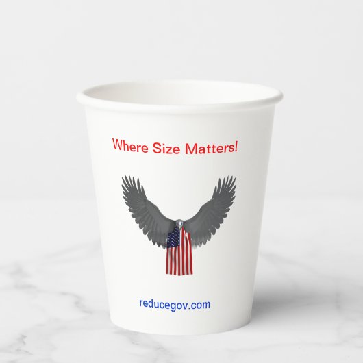 reducegov 15 oz koffie - mok papieren bekers (Voorkant)