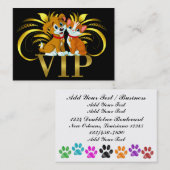 Réduction Animaux très importants VIP Carte de visite / Pass (Devant / Derrière)