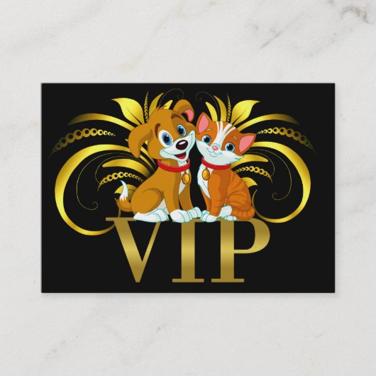 Réduction Animaux très importants VIP Carte de visite / Pass (Devant)