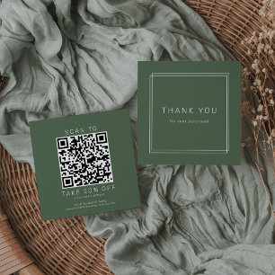 Réduction AVERY Rustique Carte de Remerciement QR Code Entre