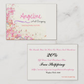 Réduction Bons de carte de visite (Devant / Derrière)