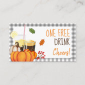 Réduction Carte de boisson gratuite pour Friendsgiving Potlu (Devant)