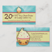 Réduction Carte de bon de CuppyCake (Devant / Derrière)