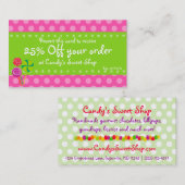 Réduction Carte de bon de sucrerie (Devant / Derrière)