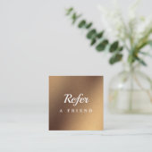 Réduction Carte de parrainage de salon & spa professionnelle (Debout devant)