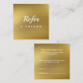 Réduction Carte de parrainage de salon & spa professionnelle (Devant / Derrière)